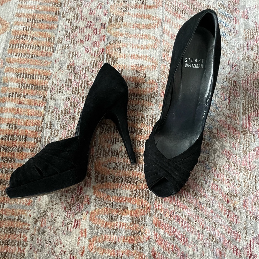 Stuart Weitzman velvet stilettos